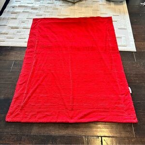 Minky Couture soft Adult Size Blanket Blanket 60X50 Red